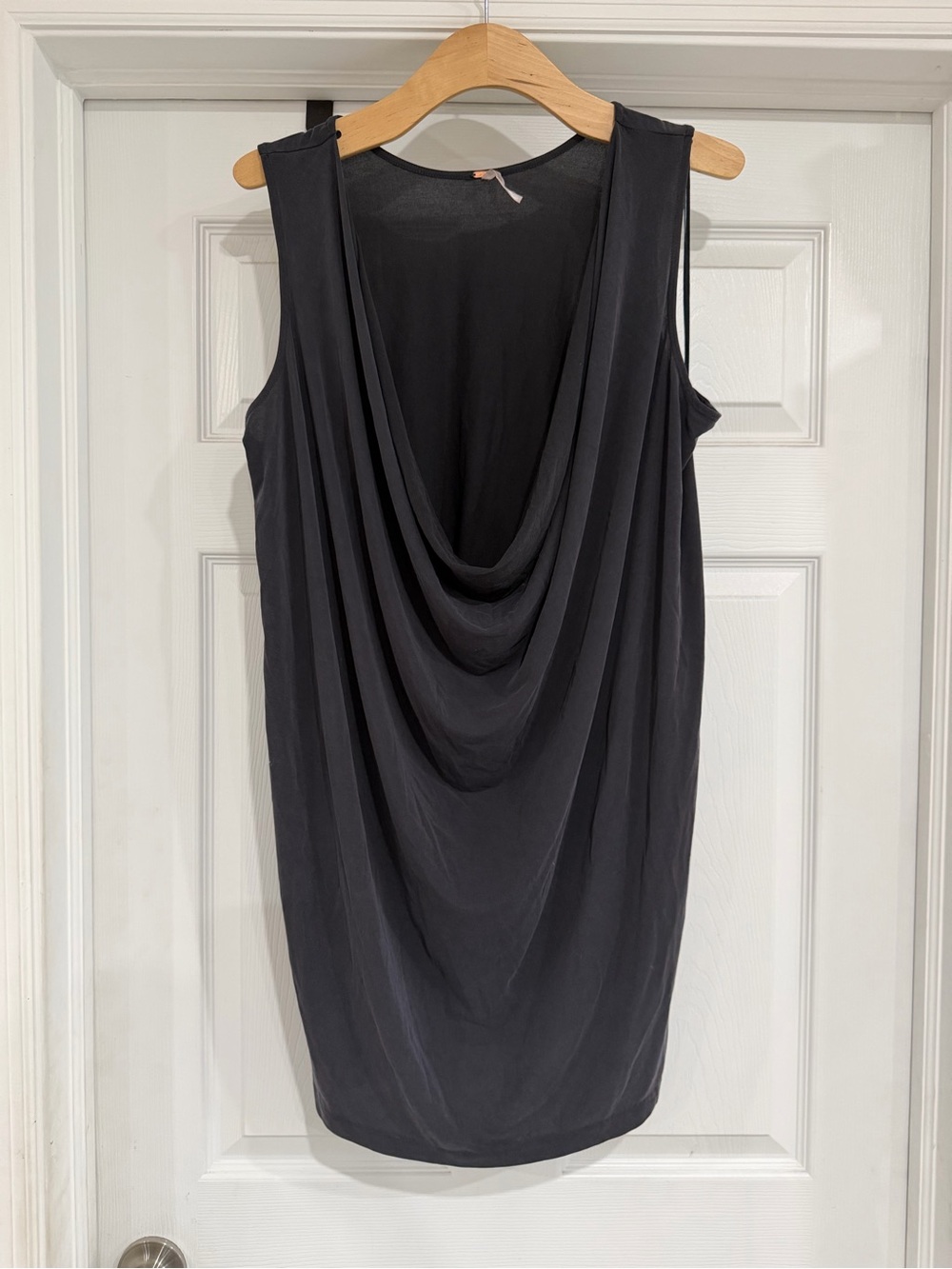 Free People Black Sleeveless Cowl Dress with Branded Tag